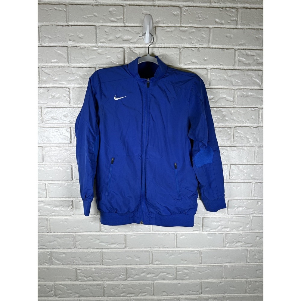 Nike Dri-FIT Blue Full Zip Jacket Women's Medium Athletic Track Jacket